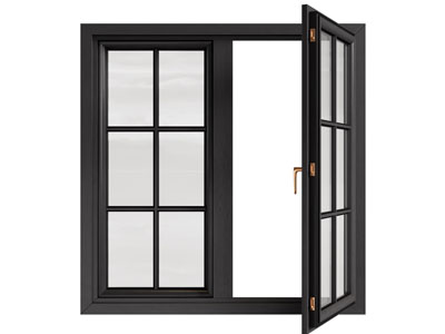 法式玻璃平开窗户3d模型 法式玻璃平开窗户