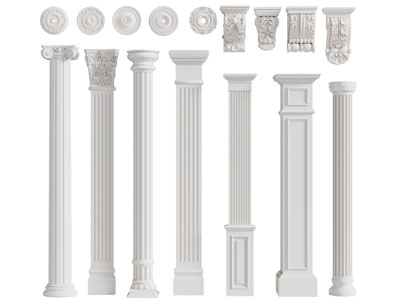 欧式罗马柱子 灯盘 柱顶 柱托3d模型 欧式罗马柱子 灯盘 柱顶 柱托