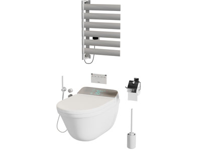 现代智能马桶 小背篓 马桶刷 厕纸卫浴小件