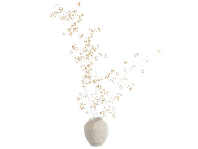 侘寂风花瓶花卉