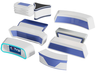 现代波音台 主播台3d模型 现代波音台 主播台