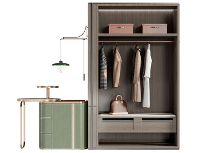 新中式卡座鞋柜 迷你酒吧台3d模型 新中式卡座鞋柜 迷你酒吧台