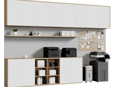 现代办公文件 电器收纳柜