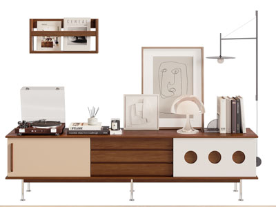 现代中古风电视柜