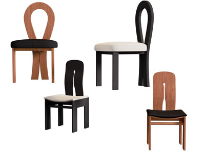 现代中古休闲椅子 餐椅