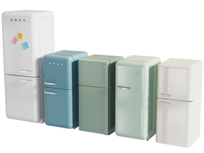 现代迷你冰箱3d模型 现代迷你冰箱