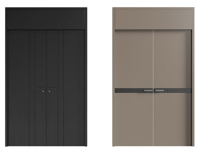 现代双开门 木门 大门3d模型 现代双开门 木门 大门