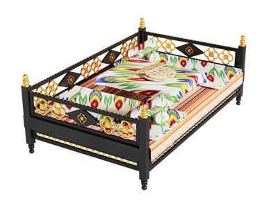 中东伊斯兰少数民族罗汉床3d模型 中东伊斯兰少数民族罗汉床