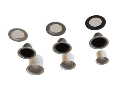 现代单头筒灯射灯3d模型 现代单头筒灯射灯