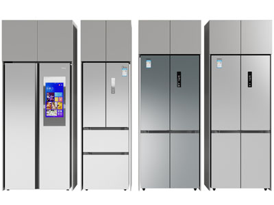 现代电冰箱3d模型 现代电冰箱