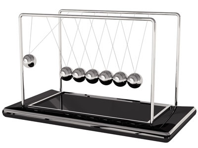 现代牛顿平衡球 碰碰珠3d模型 现代牛顿平衡球 碰碰珠