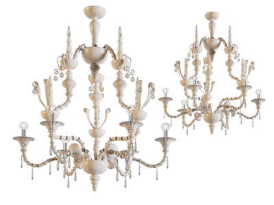 欧式吊灯3d模型 欧式吊灯