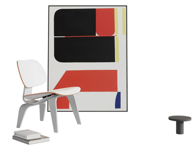 现代几何图案装饰挂画3d模型 现代几何图案装饰挂画