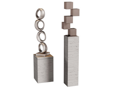 现代工艺品摆件组合3d模型 现代工艺品摆件组合