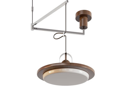 现代中古风吊灯3d模型 现代中古风吊灯