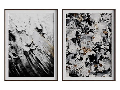 现代黑白装饰挂画3d模型 现代黑白装饰挂画