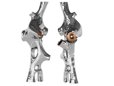 现代不锈钢工艺品嗲苏雕刻摆件组合3d模型 现代不锈钢工艺品嗲苏雕刻摆件组合