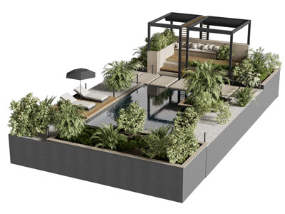 现代庭院景观园艺小品