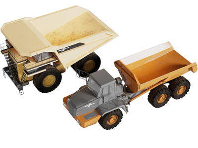 现代翻斗车 汽车 工程农机车