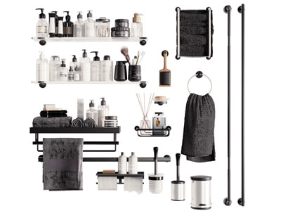 现代洗护用品 毛巾架 卫浴小件