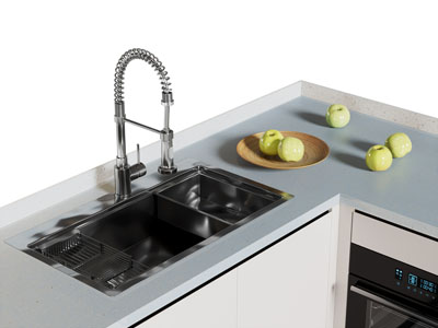 现代不锈钢洗菜盆