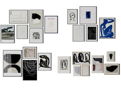 现代装饰挂画3d模型 现代装饰挂画