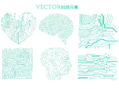 现代科技元素墙饰 电路板 CPU芯片 主板线路图3d模型 现代科技元素墙饰 电路板 CPU芯片 主板线路图