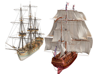 现代复古帆船 木船