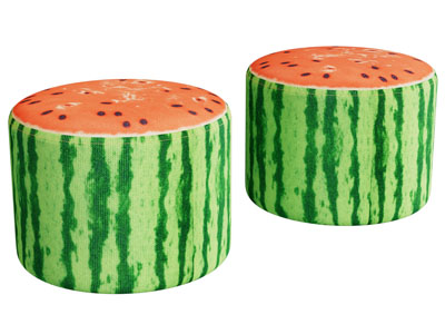 现代卡通西瓜圆形坐墩 沙发凳子