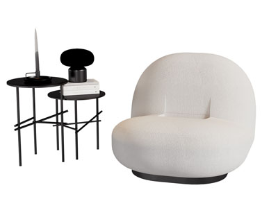 现代懒人沙发 边几