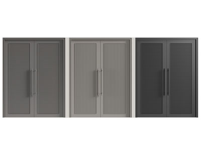 现代双开门 大门3d模型 现代双开门 大门