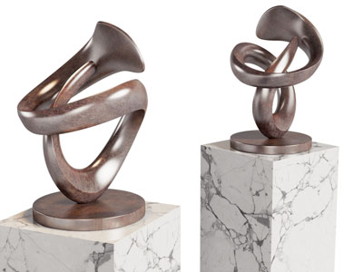 新中式雕塑雕刻3d模型 新中式雕塑雕刻