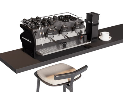 现代商用咖啡机 咖啡杯子3d模型 现代商用咖啡机 咖啡杯子