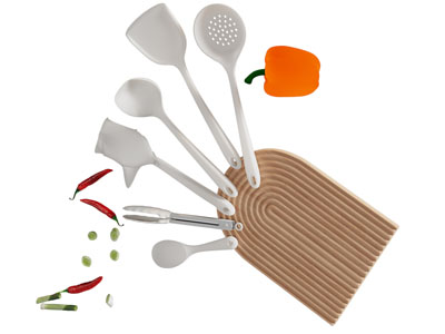 现代硅胶锅铲 漏勺 饭勺 甜椒 厨具组合