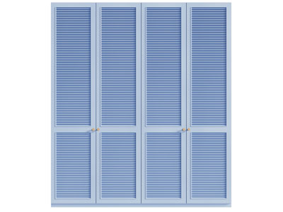 现代百叶柜门衣柜3d模型 现代百叶柜门衣柜