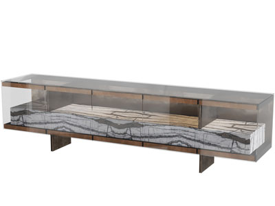 现代长方形亚格力电视柜