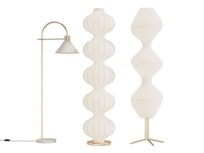 现代轻奢落地灯3d模型 现代轻奢落地灯