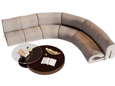 现代异性多人沙发 茶几组合