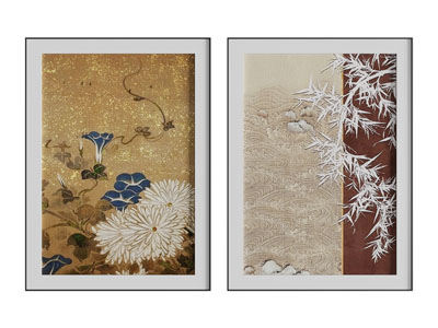 新中式装饰挂画3d模型 新中式装饰挂画