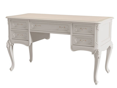 简欧书桌3d模型 简欧书桌