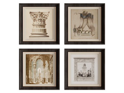 法式装饰挂画3d模型 法式装饰挂画