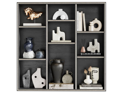 现代开放式装饰柜