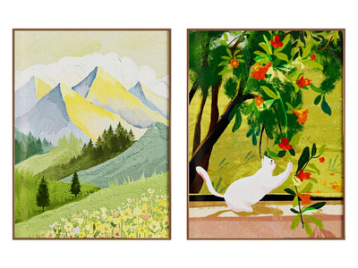 现代装饰挂画3d模型 现代装饰挂画