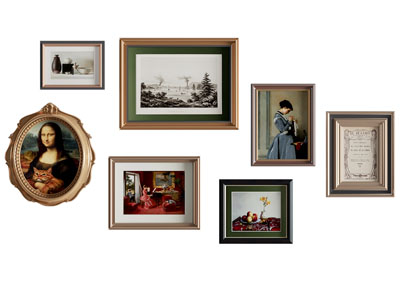 法式装饰挂画3d模型 法式装饰挂画