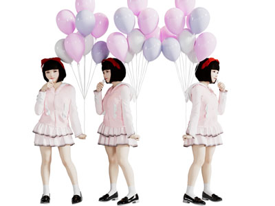 现代拿起球的女孩 女子 女人 人物