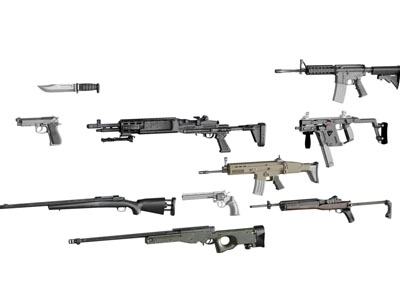 现代狙击枪 手枪 机关枪 冲锋枪 武器3d模型 现代狙击枪 手枪 机关枪 冲锋枪 武器