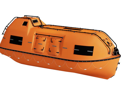 现代充气救生船 橡皮救生筏 救援艇