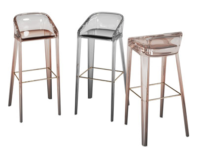 现代亚克力透明吧椅
