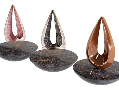 现代室内景观雕塑小品 摆件组合3d模型 现代室内景观雕塑小品 摆件组合