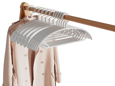 现代实木衣架衣撑 生活用品3d模型 现代实木衣架衣撑 生活用品